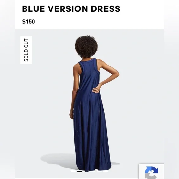 NWT! adidas Blue Version Dress Night Sky Small SOLD OUT in stores - Picture 2 of 15